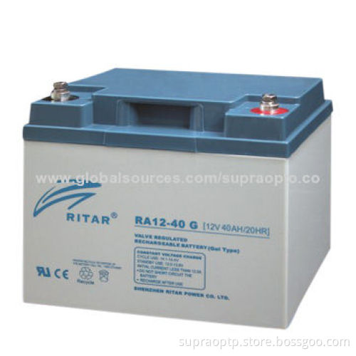 Deep-cycle battery for bank, 12V 45A